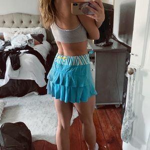 Teal Lulu Lemon Pacesetter Skort
